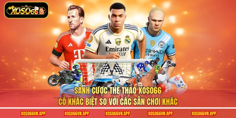 Sảnh cược thể thao Xoso66 có khác biệt so với các sân chơi khác 